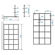 Душевая перегородка Ceruttispa Muza 80 MUZA T80 9441 профиль Черный матовый стекло прозрачное-11