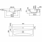 Раковина Iddis Optima Home 80 3508000i28 Белая-2