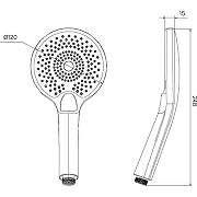 Ручной душ Iddis Optima Home OPH12CWi18 Хром-4