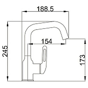 Смеситель для раковины Haiba HB10825-5 Золото матовое-1