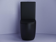 Унитаз-компакт Ceramicanova Metropol Rimless CN4001MB Черный матовый с бачком и сиденьем Микролифт-2