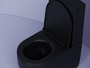 Унитаз-компакт Ceramicanova Metropol Rimless CN4001MB Черный матовый с бачком и сиденьем Микролифт-5
