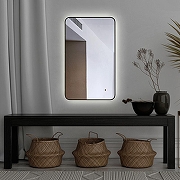 Зеркало Silver Mirrors Incanto 60 LED-00002538 с подсветкой Черное с бесконтактным выключателем и диммером-3