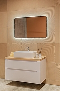 Зеркало Silver Mirrors Incanto 60 LED-00002538 с подсветкой Черное с бесконтактным выключателем и диммером-6