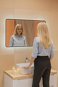 Зеркало Silver Mirrors Incanto 60 LED-00002538 с подсветкой Черное с бесконтактным выключателем и диммером-10