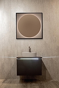 Зеркало Silver Mirrors Mone 80 LED-00002740 с подсветкой Черное с бесконтактным выключателем и диммером-4