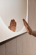 Зеркало Silver Mirrors Mone 80 LED-00002740 с подсветкой Черное с бесконтактным выключателем и диммером-15