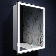 Зеркальный шкаф Silver Mirrors Киото 60 LED-00002358 с подсветкой Белый-9