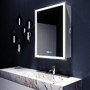 Зеркальный шкаф Silver Mirrors Киото 60 LED-00002358 с подсветкой Белый-10
