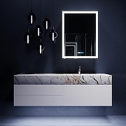 Зеркальный шкаф Silver Mirrors Киото 60 LED-00002358 с подсветкой Белый-11
