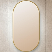 Зеркало Silver Mirrors Viva 55 LED-00002690 с подсветкой Золото с бесконтактным выключателем и диммером