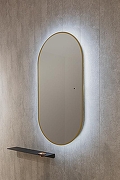 Зеркало Silver Mirrors Viva 55 LED-00002690 с подсветкой Золото с бесконтактным выключателем и диммером-3