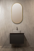 Зеркало Silver Mirrors Viva 55 LED-00002690 с подсветкой Золото с бесконтактным выключателем и диммером-5
