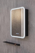 Зеркальный шкаф Silver Mirrors Фиджи 60 LED-00002724 с подсветкой Черный-2