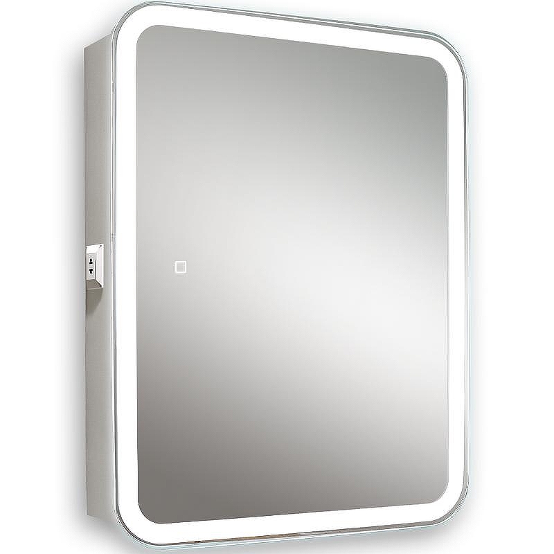 Зеркальный шкаф Silver Mirrors Фиджи Flip 60 LED-00002472 с подсветкой 