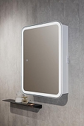 Зеркальный шкаф Silver Mirrors Фиджи Flip 60 LED-00002472 с подсветкой Белый-4