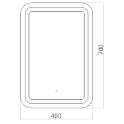 Зеркало Silver Mirrors Мальта 40 ФР-00001372 с подсветкой с сенсорным выключателем и диммером-6