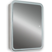 Зеркальный шкаф Silver Mirrors Фиджи Flip 50 LED-00002471 с подсветкой Белый-2