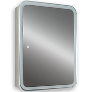 Зеркальный шкаф Silver Mirrors Фиджи Flip 50 LED-00002471 с подсветкой Белый-3
