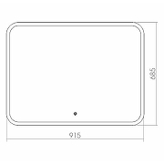 Зеркало Silver Mirrors Стив 92 ФР-00000843 с подсветкой с сенсорным выключателем и диммером-14