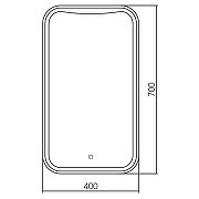 Зеркало Silver Mirrors Турин 40 LED-00002501 с подсветкой с сенсорным выключателем и диммером-11