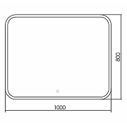 Зеркало Silver Mirrors Стив 100 ФР-00001304 с подсветкой с сенсорным выключателем и диммером-15