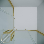 Душевой уголок Grossman Cosmo 100х100 300.K33.02.1010.32.00 профиль Золото сатин стекло прозрачное-6