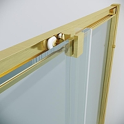 Душевой уголок Grossman Cosmo 100х100 300.K33.02.1010.32.00 профиль Золото сатин стекло прозрачное-8