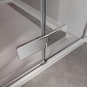 Душевая дверь Cezares Liner 90 L LINER-B-12-90-C-Cr-L профиль Хром стекло прозрачное-4