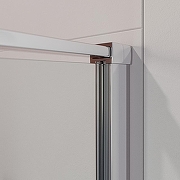 Душевая дверь Cezares Liner 90 L LINER-B-12-90-C-Cr-L профиль Хром стекло прозрачное-7