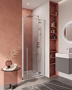 Душевая дверь Cezares Liner 90 R LINER-B-12-90-C-Cr-R профиль Хром стекло прозрачное-1