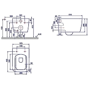 Унитаз подвесной Boheme Zen 967-SET-2-MW Белый матовый с сиденьем Микролифт-1