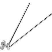 Полотенцедержатель Cezares Relax RELAX-THD-S-01 двойной поворотный Хром-1