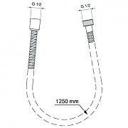 Душевой шланг Ideal Standard Ideal Rain BF125AA Хром-2