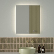 Зеркало Defesto Glow 60х70 DF 2506R с подсветкой 23W-4500К/с фацетом/ИК - выключатель/Нейтральный белый свет-1