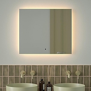 Зеркало Defesto Glow 70х60 DF 2516RH с подсветкой 23W-3000К/с фацетом/ИК - выключатель/Теплый белый свет-1