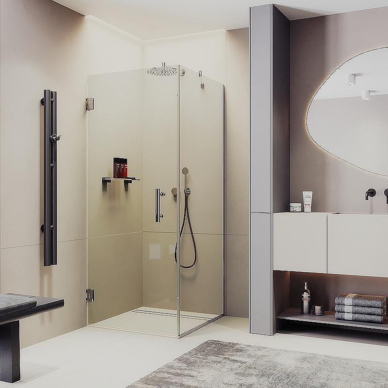 Душевой уголок Maybah Glass MGY-1304-4 1000x1000x1950 на петлях 