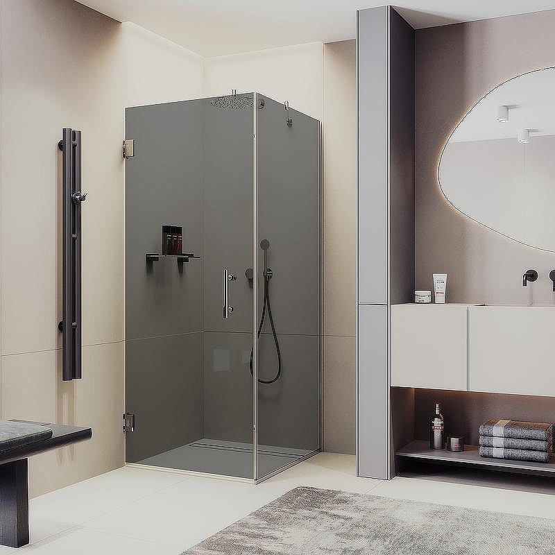 Душевой уголок Maybah Glass MGY-1309-4 1000x1000x1950 на петлях 