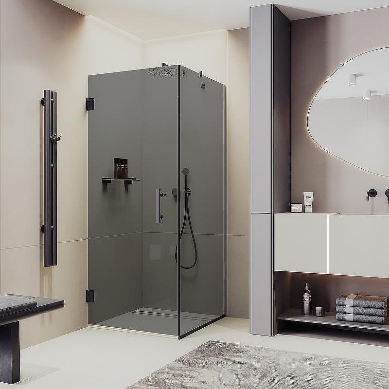 Душевой уголок Maybah Glass MGY-1308-6 900x900x1950 на петлях 