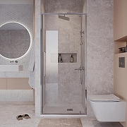 Душевая дверь Niagara Nova 80 NG-66-8A профиль Хром стекло прозрачное-4