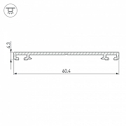 Профиль алюминиевый Arlight PHS-3X-BASE-H4.3-2000 ANOD 019869 IP 20-1