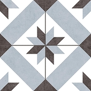 Керамогранит Etili Seramik BETA Pre-cut Голубой Матовый 45x45 см