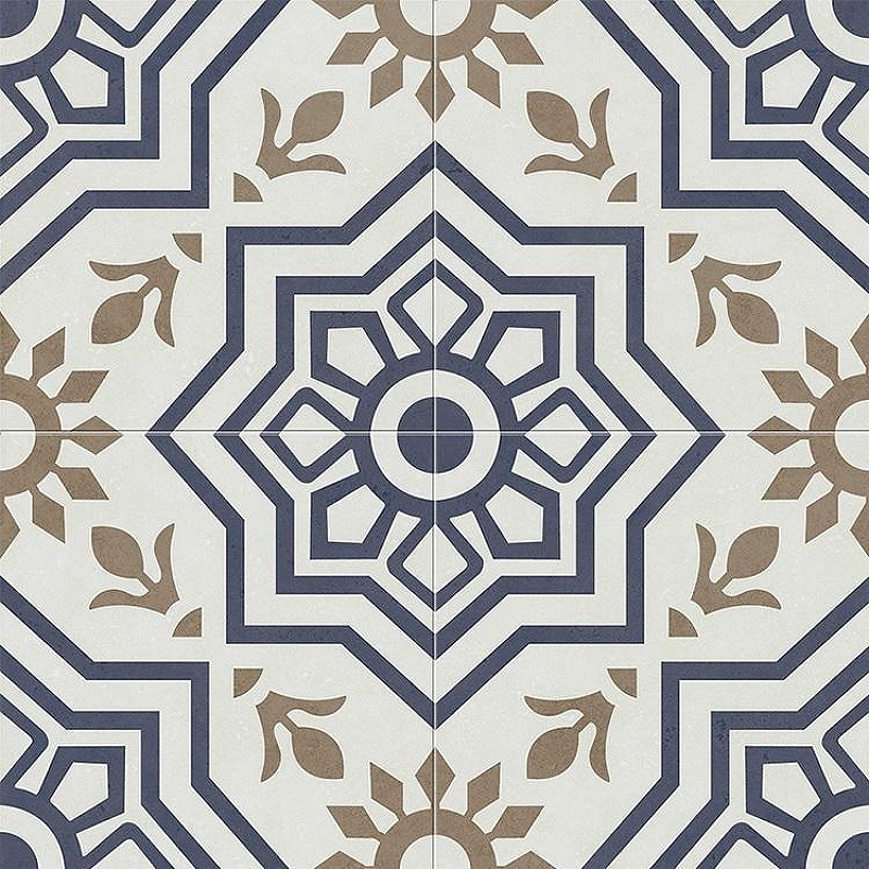 Керамогранит Etili Seramik BURSA Blue Pre-cut Голубой Матовый 