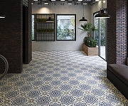 Керамогранит Etili Seramik BURSA Blue Pre-cut Голубой Матовый 45x45 см-1