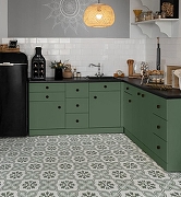 Керамогранит Etili Seramik CHATEAU Blue Pre-cut Матовый 45x45 см-4