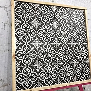 Керамогранит Etili Seramik DORSET Charcoal Black Pre-cut Черный Матовый 45x45 см-2