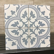 Керамогранит Etili Seramik LEDBURY Powder Blue Pre-cut Синий Матовый 45x45 см-5