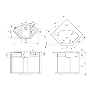 Кухонная мойка Ulgran Quartz Marta 1000-10 Песок-1