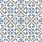 Керамогранит Etili Seramik STONMORE Blue Pre-cut Голубой Матовый 45x45 см