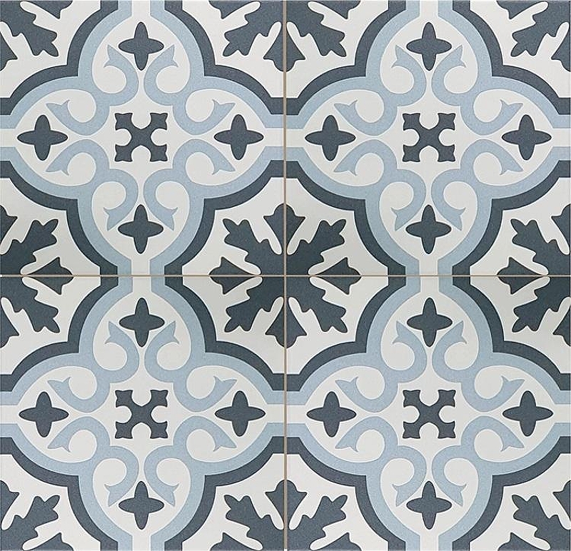 Керамогранит Etili Seramik VENICE Sky Blue Black Pre-cut Матовый 